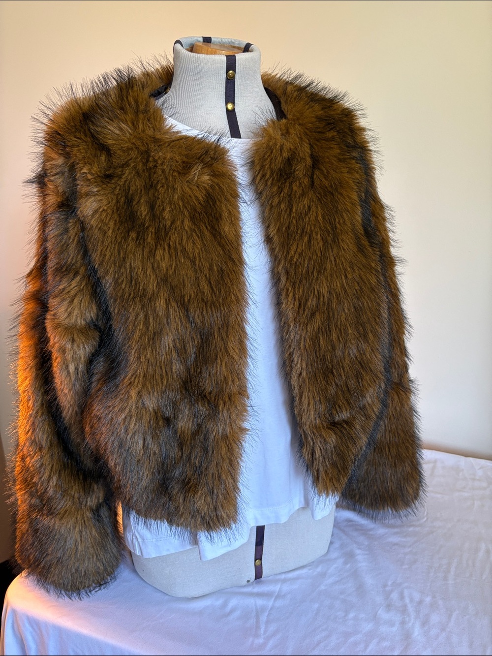 Faux Fur Cropped Jacket